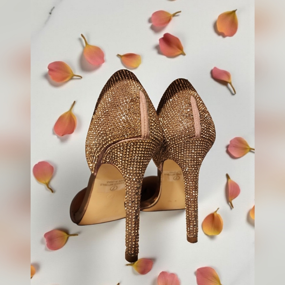 Windsor RoseGold Heels Sparkly Elegant Design - Picture 3 of 3